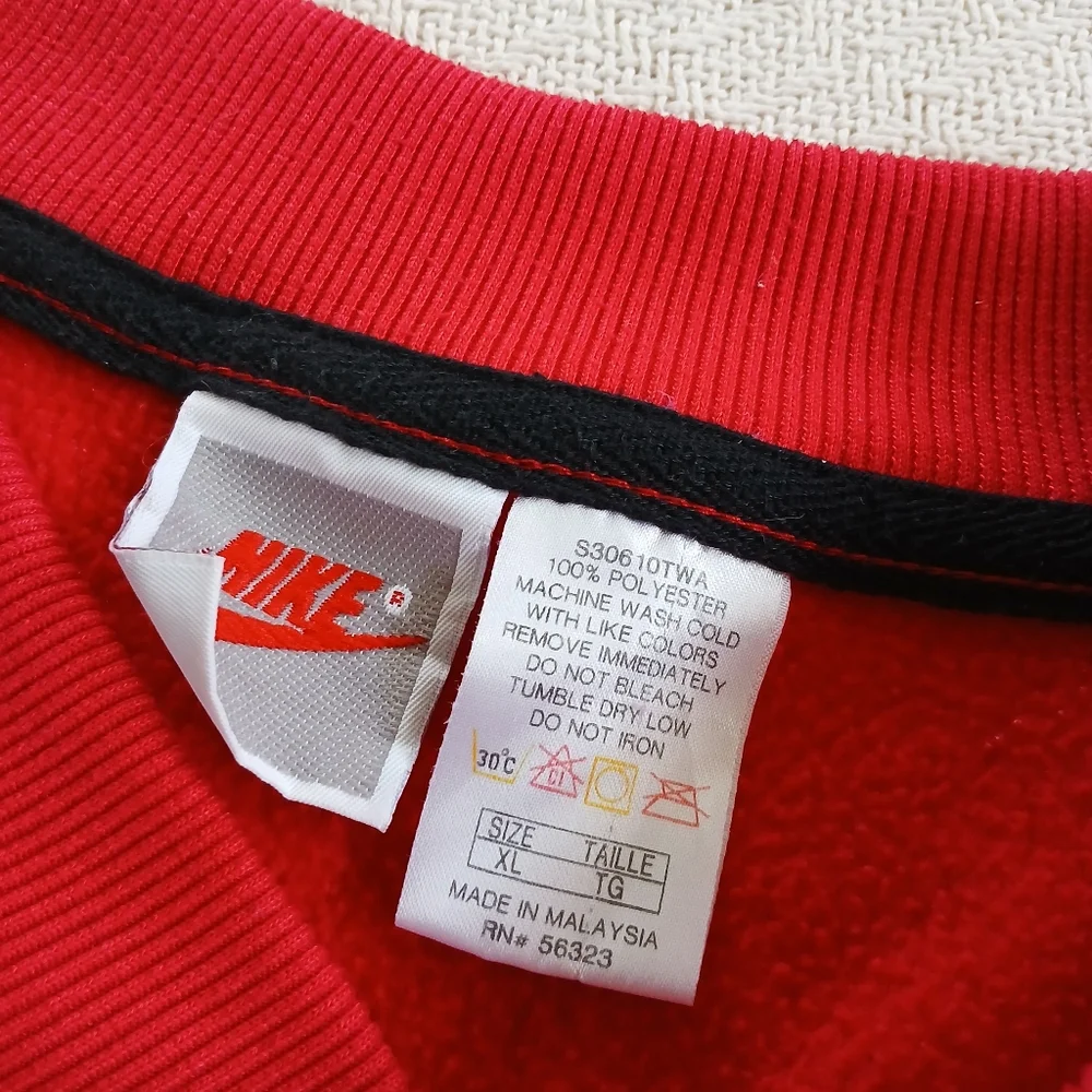 nike 1991 mens xxl sweater vest red vintage 90s 80s golf retro sportswear